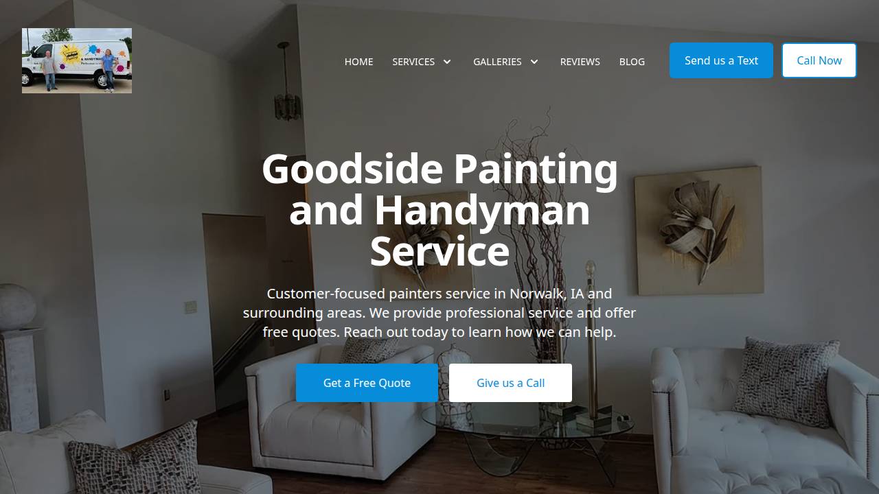 Goodside Painting & Handyman Services LLC website screenshot