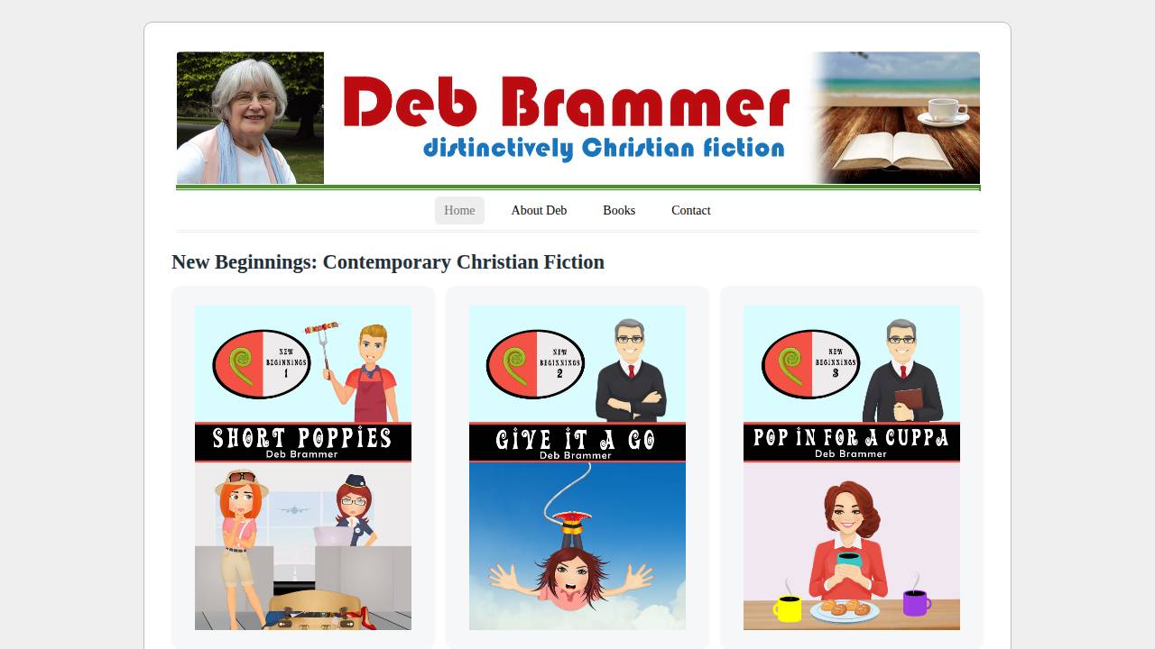 Deb Brammer Books website screenshot