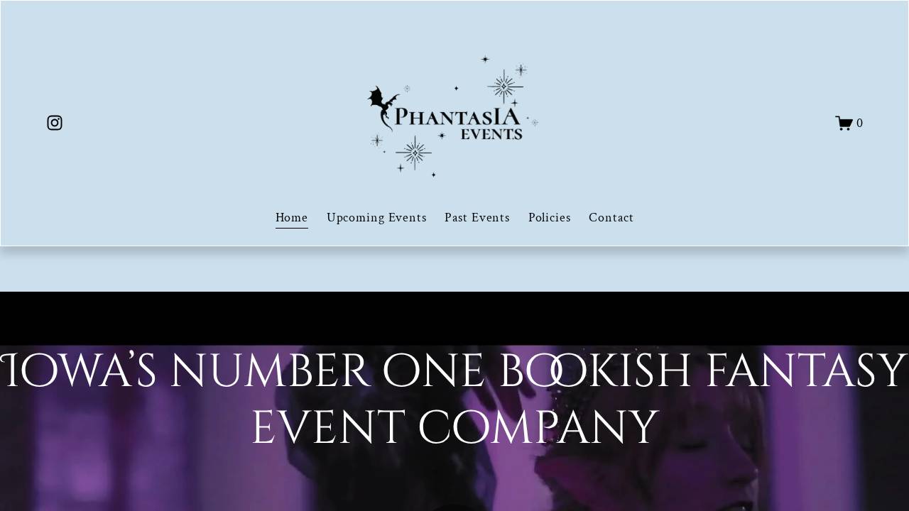 Phantasia Events website screenshot