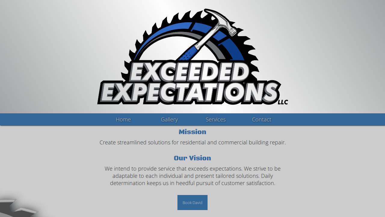Exceed LLC website screenshot