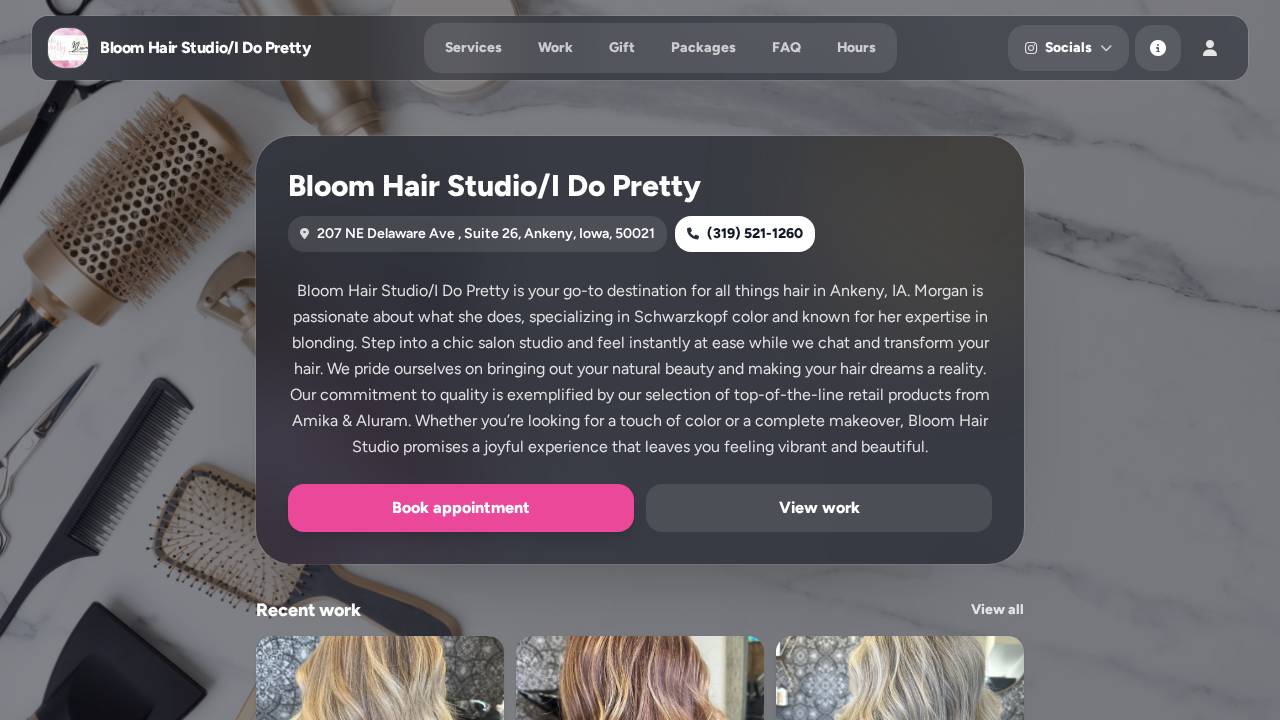 I Do Pretty website screenshot