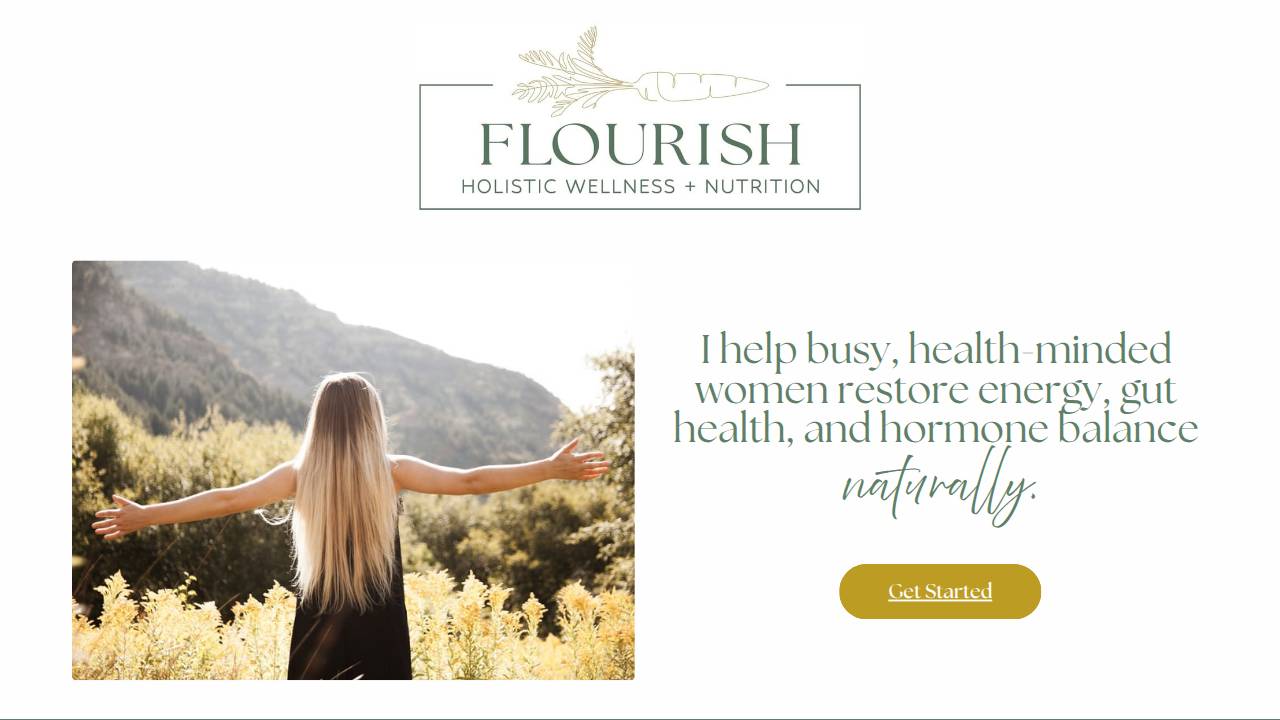 Flourish Wholeheartedly LLC website screenshot