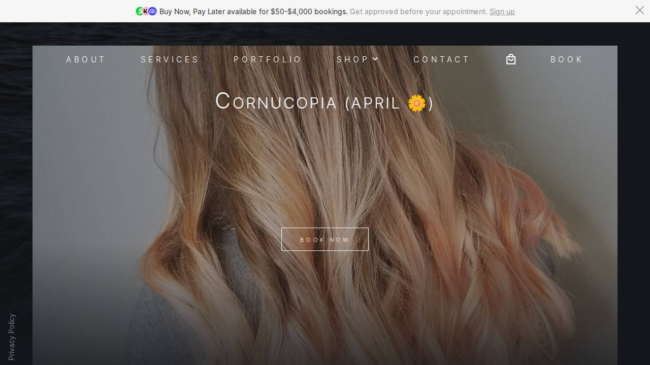 Citrine Styles website screenshot