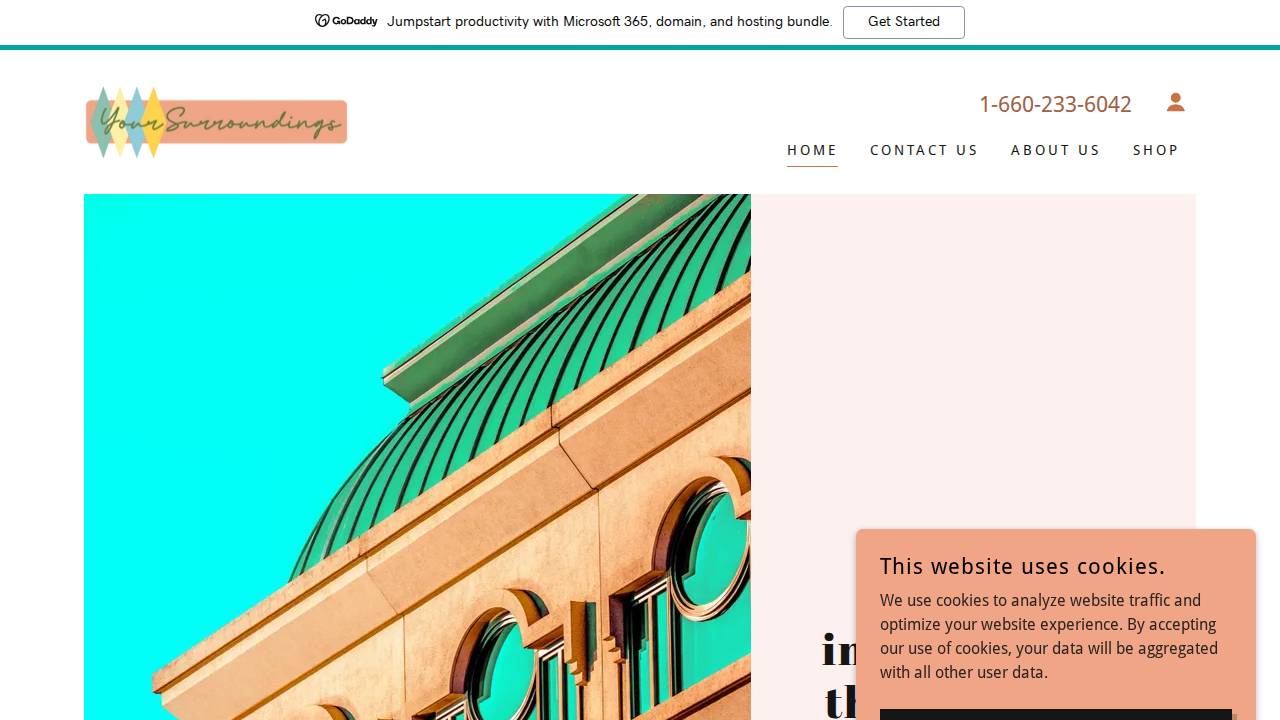 Your Surroundings Lc website screenshot