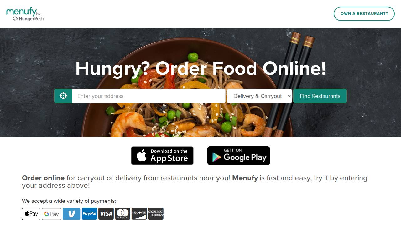 Blue Agave Brunch & Dinner website screenshot