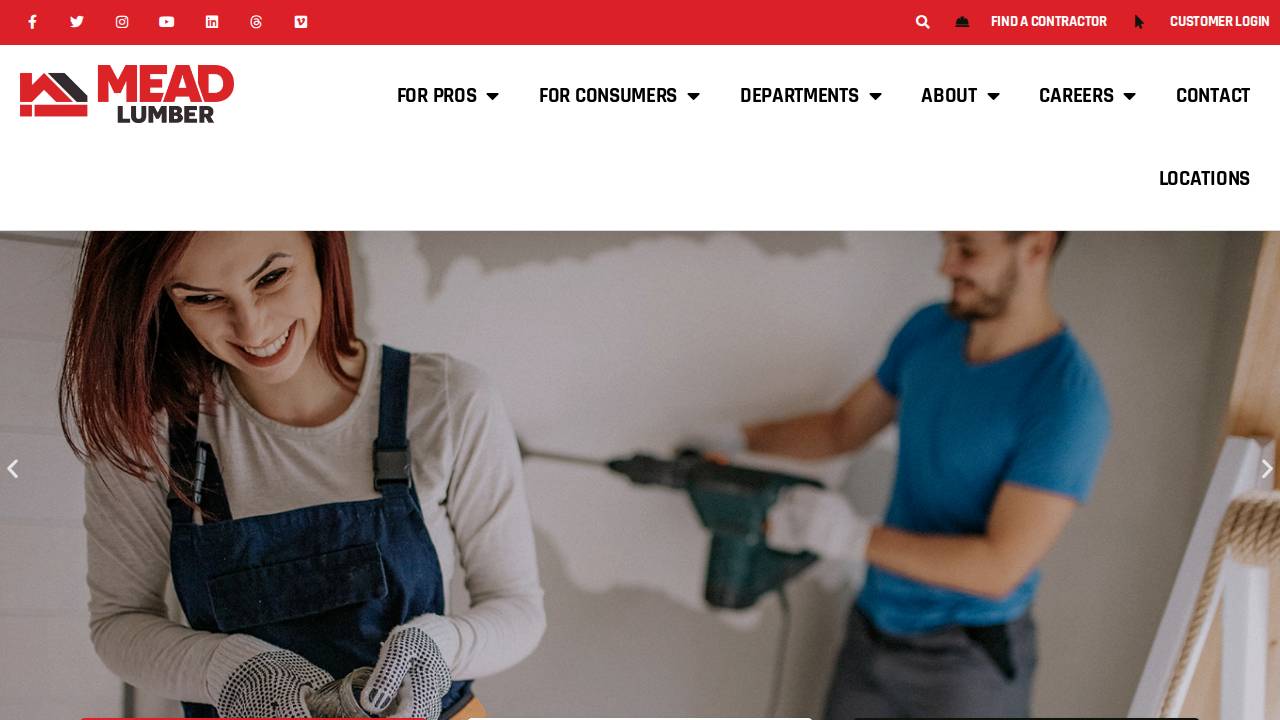 Mead Lumber Company Inc. website screenshot