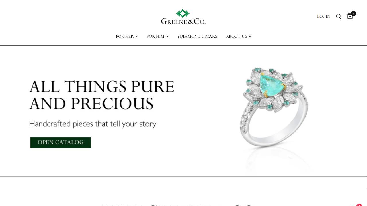 Greene & Co. International LLC website screenshot