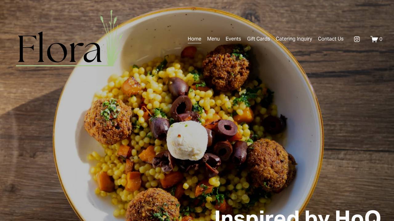 Flora website screenshot