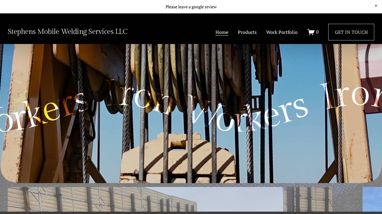 Stephens Mobile Welding Services LLC website screenshot