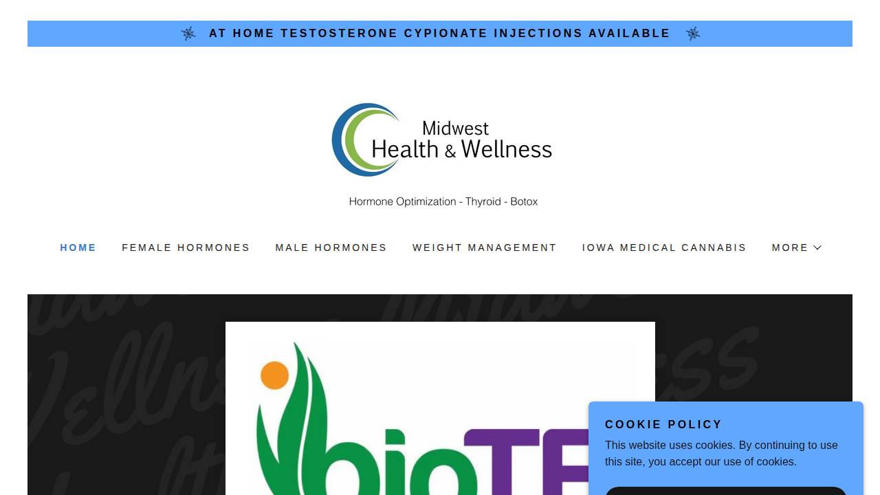 Midwest Health & Wellness LLC website screenshot