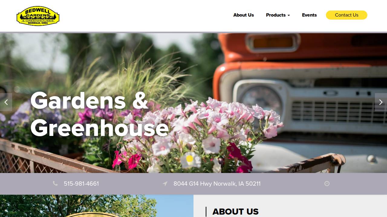 Trendy Gardener website screenshot