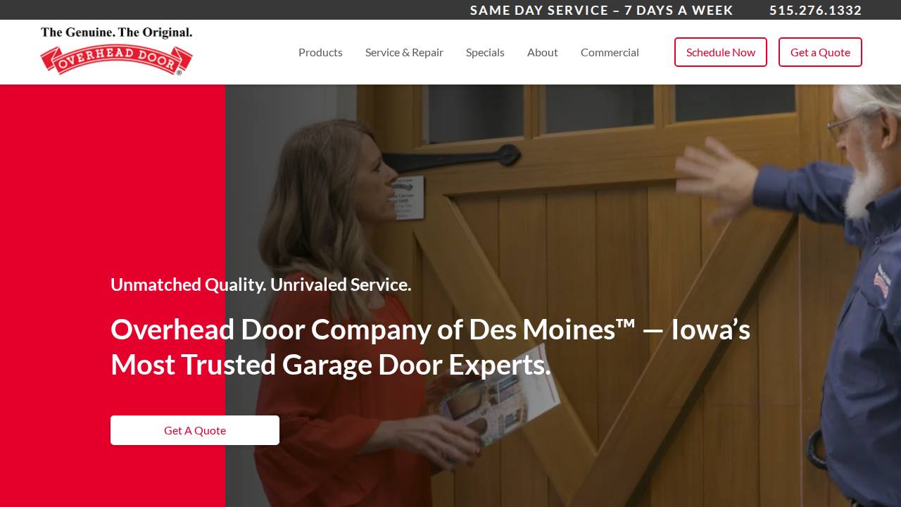 Odc 1 website screenshot