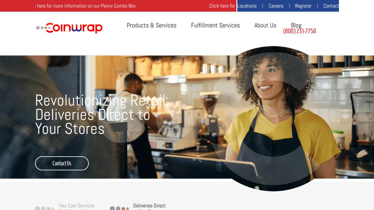 Coin Wrap Inc. website screenshot