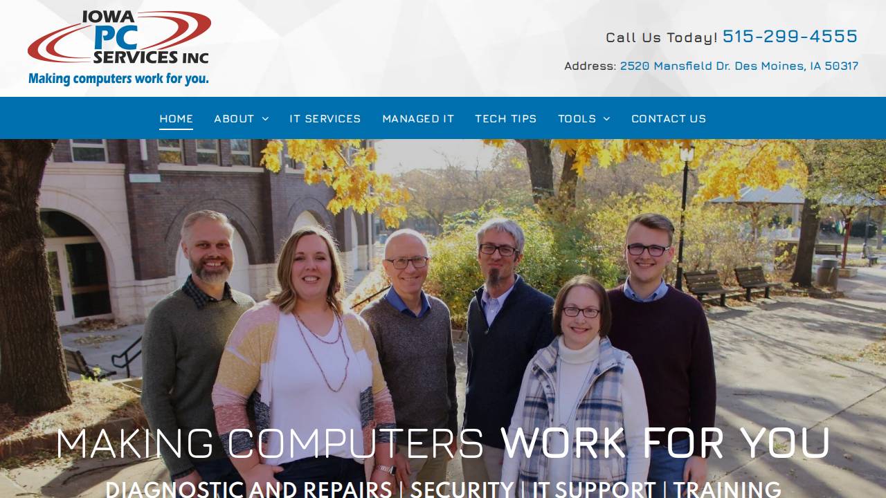 Pc12b website screenshot