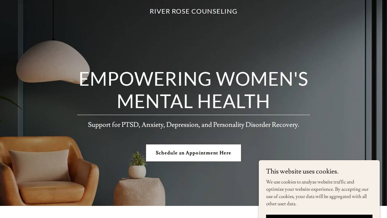 River Rose Counseling website screenshot