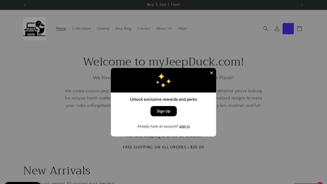 Jeep Lifestyle Unlimited website screenshot