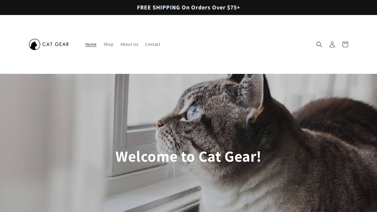 Cat Gear website screenshot