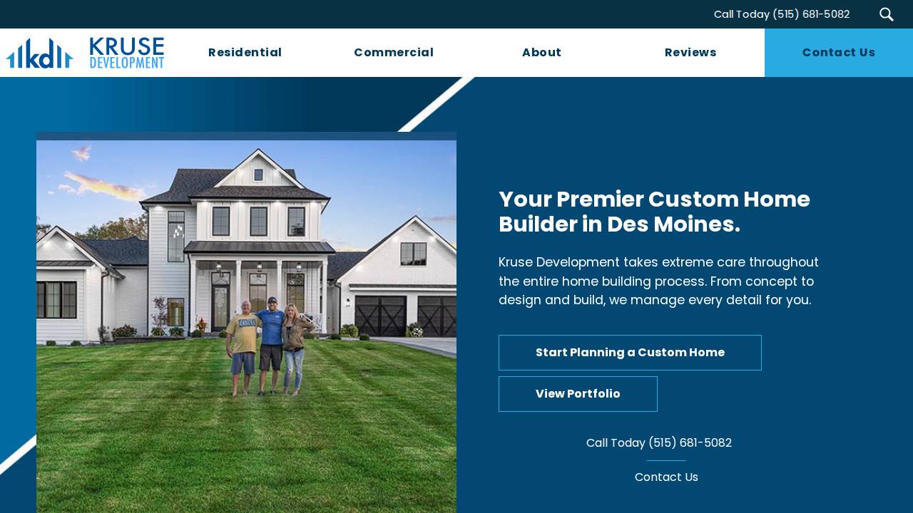 Kruse Commercial Contracting LLC website screenshot