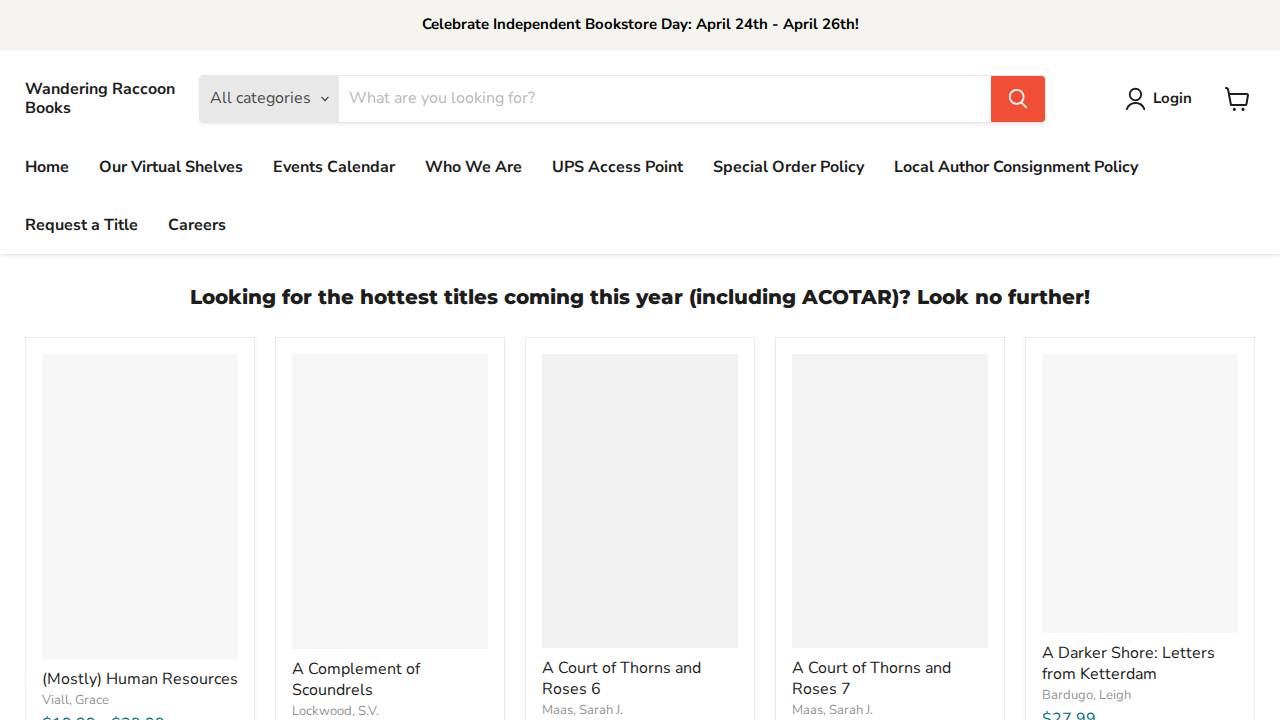 Raccoon River Press LLC website screenshot