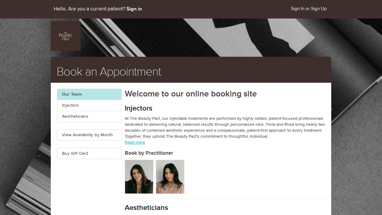 Fairytale Beauty website screenshot