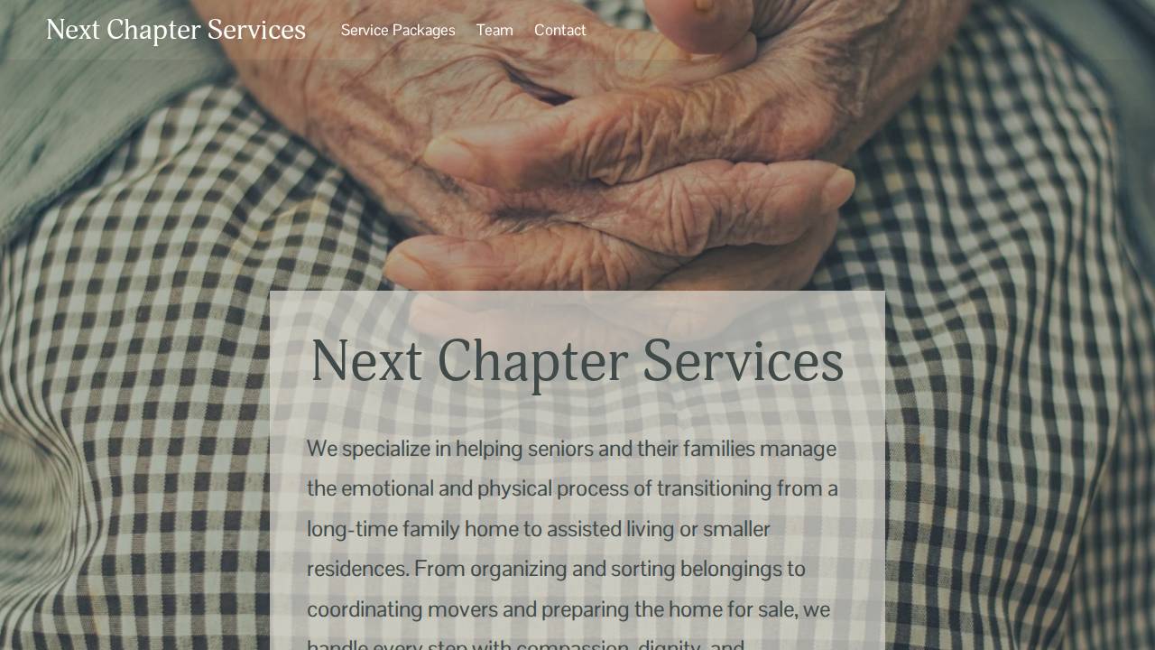 Next Chapter Services LLC website screenshot