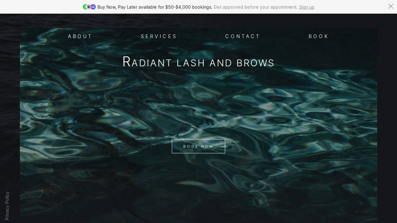 Radiant Rays website screenshot