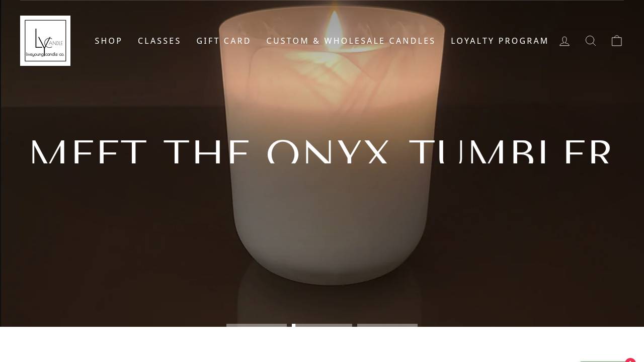 Young's Candle Co. website screenshot