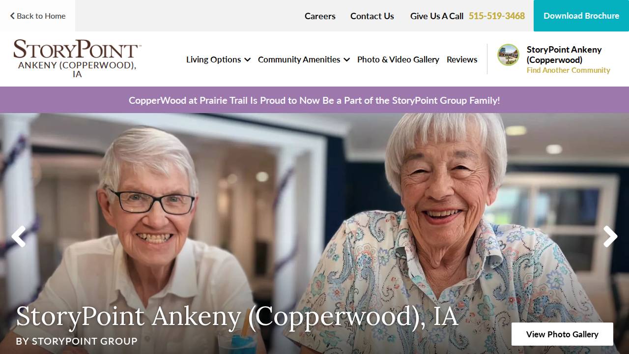 Copper Kitchen website screenshot