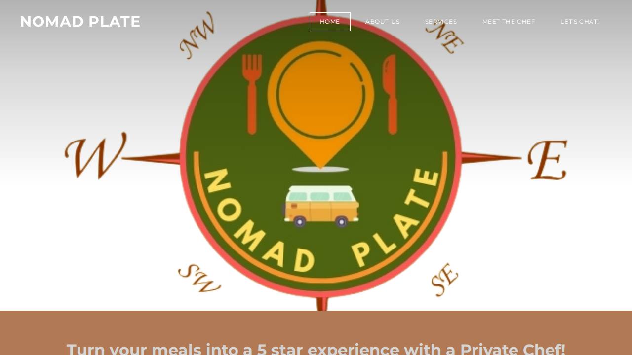 Nomad Plate website screenshot