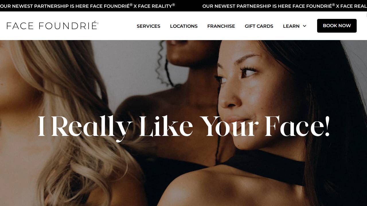 Face Foundrie website screenshot
