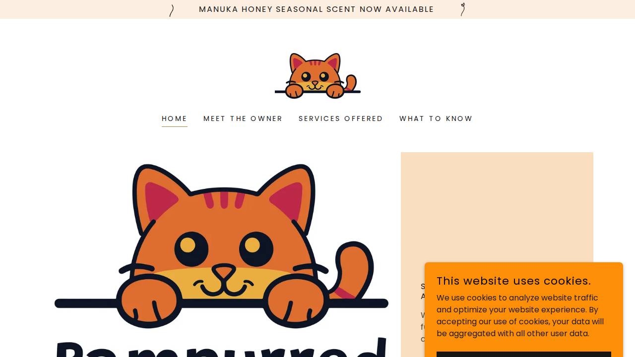 Pampurred Paws Grooming Salon LLC website screenshot