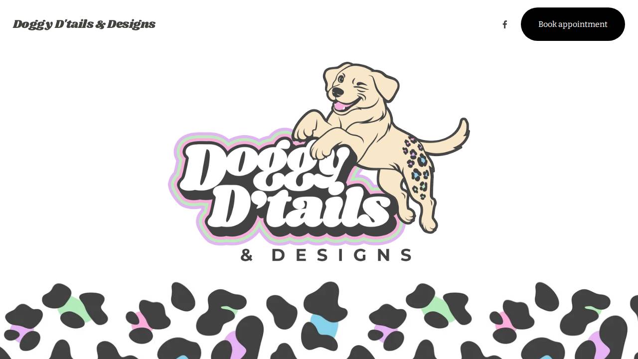 Doggy D'tails & Designs website screenshot