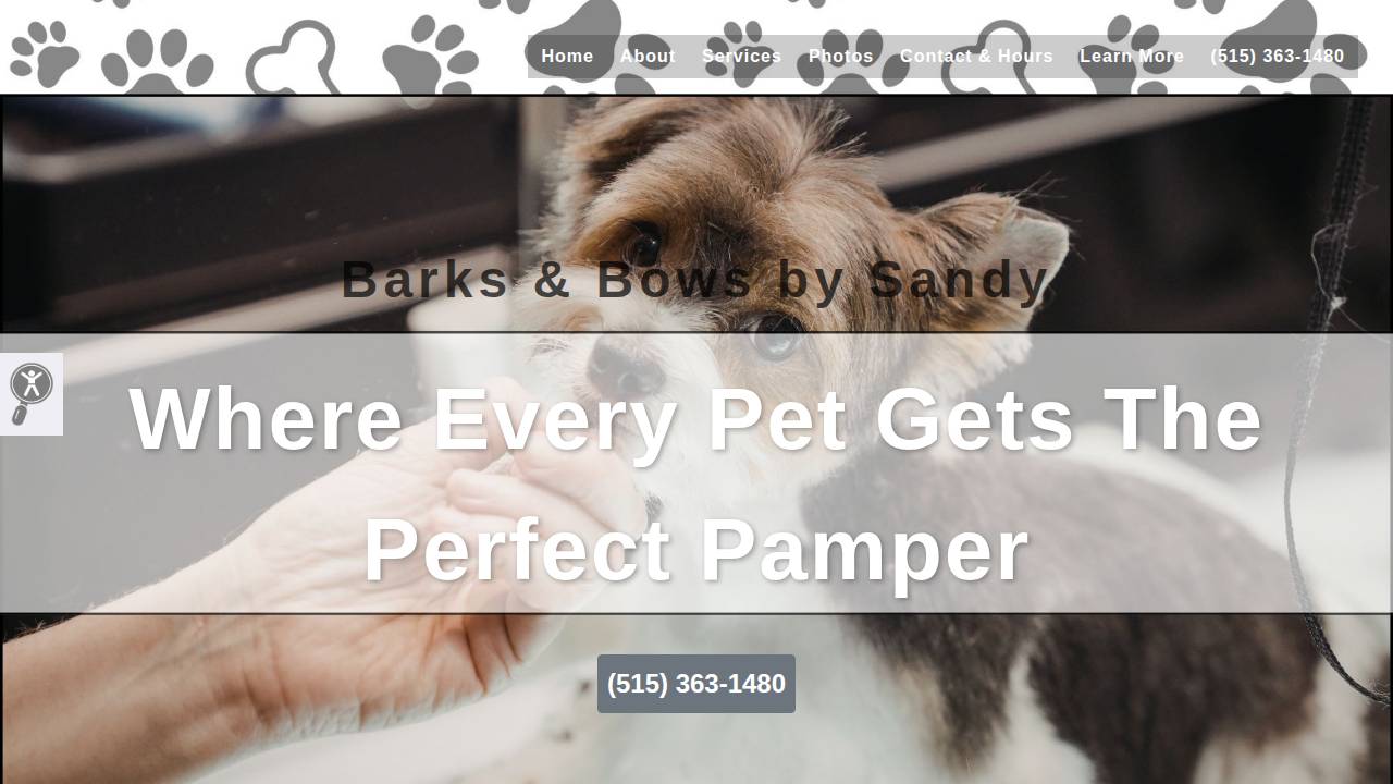 Sandra M website screenshot