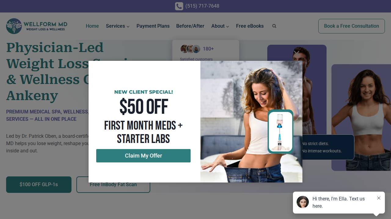 Wellform Md website screenshot