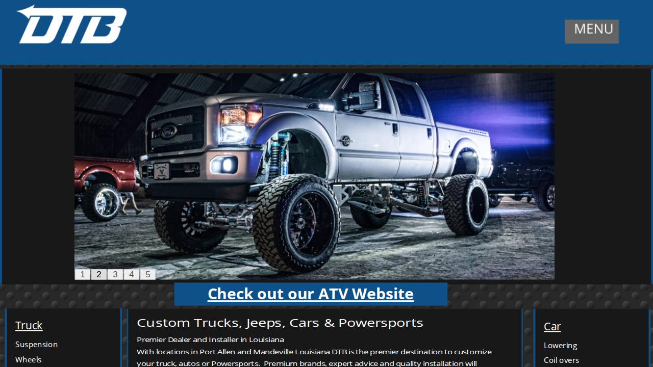 Dtb Customs website screenshot