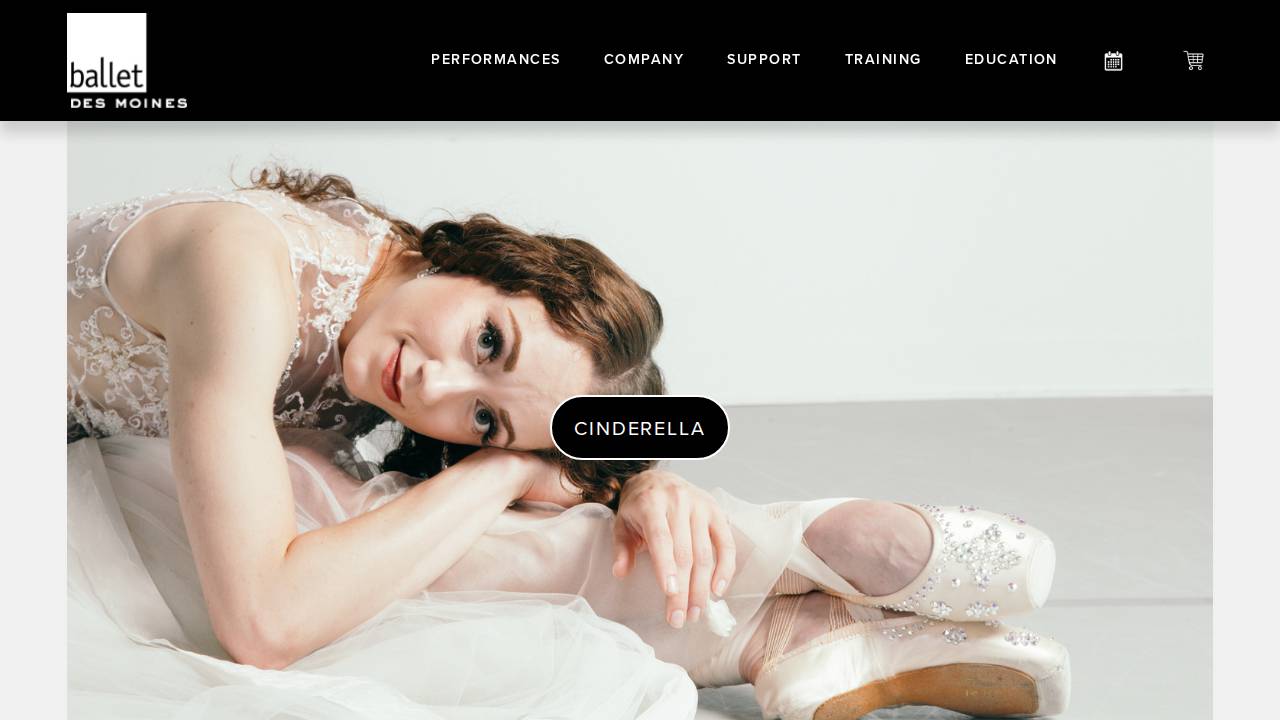 Ballet Des Moines website screenshot
