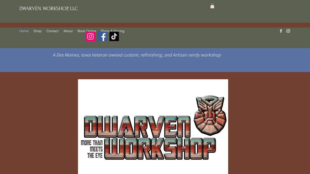 Vert's Wood Crafts website screenshot