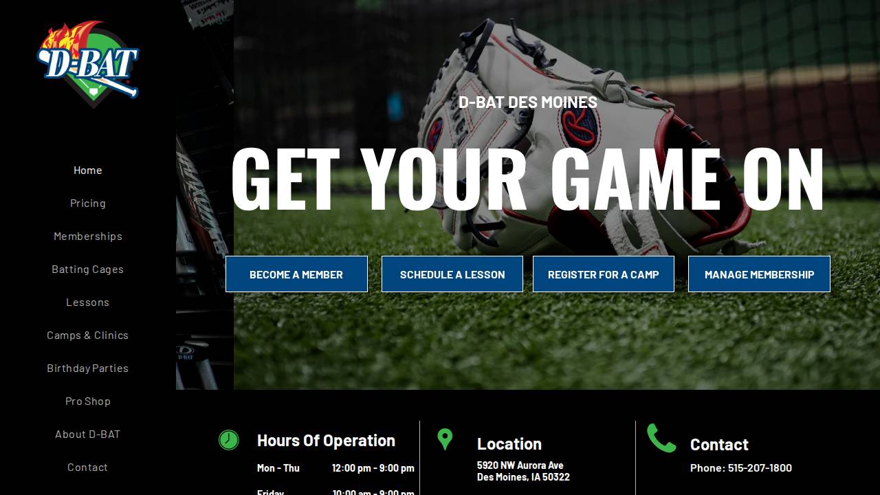 Dbat Des Moines website screenshot