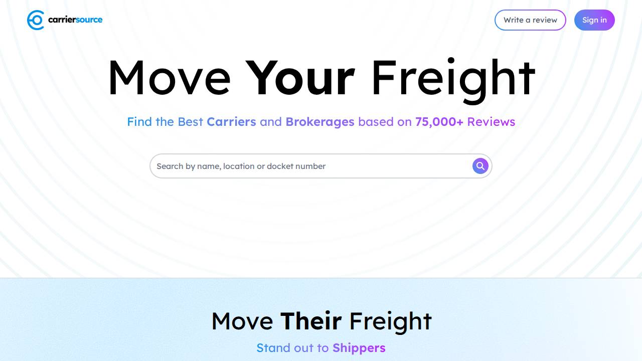 Ride Along Trucking LLC website screenshot