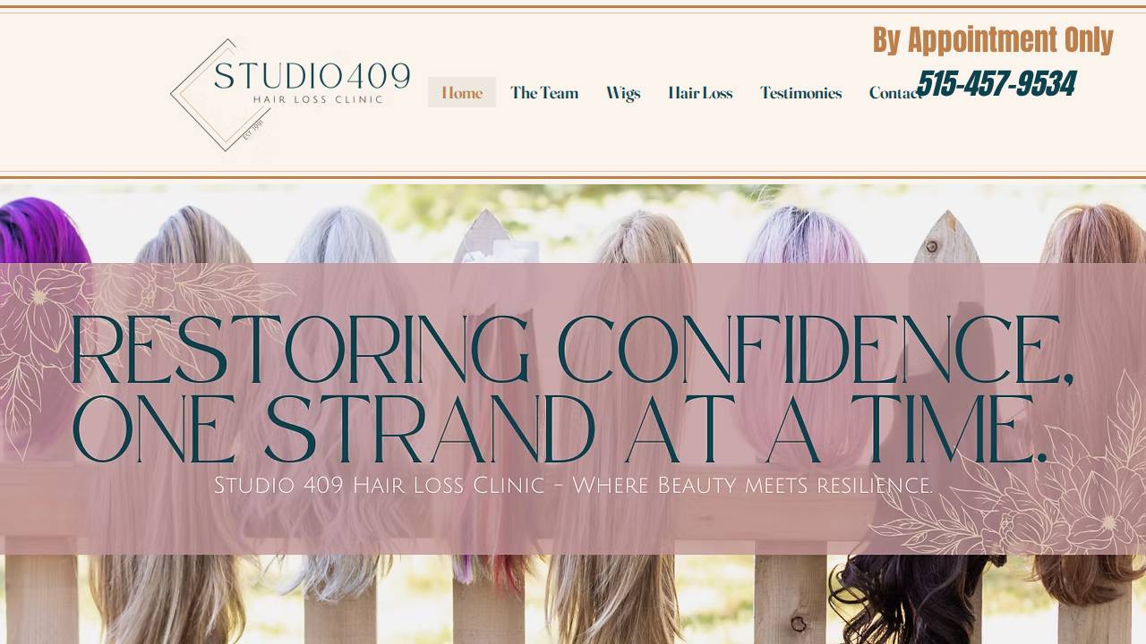 Inc.. Hair West Studio website screenshot
