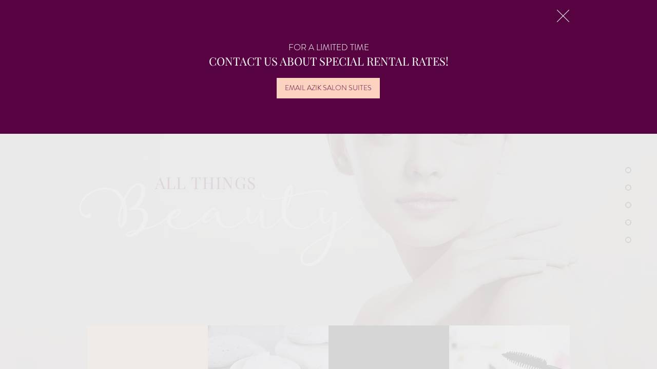 Becky Billman Hair website screenshot