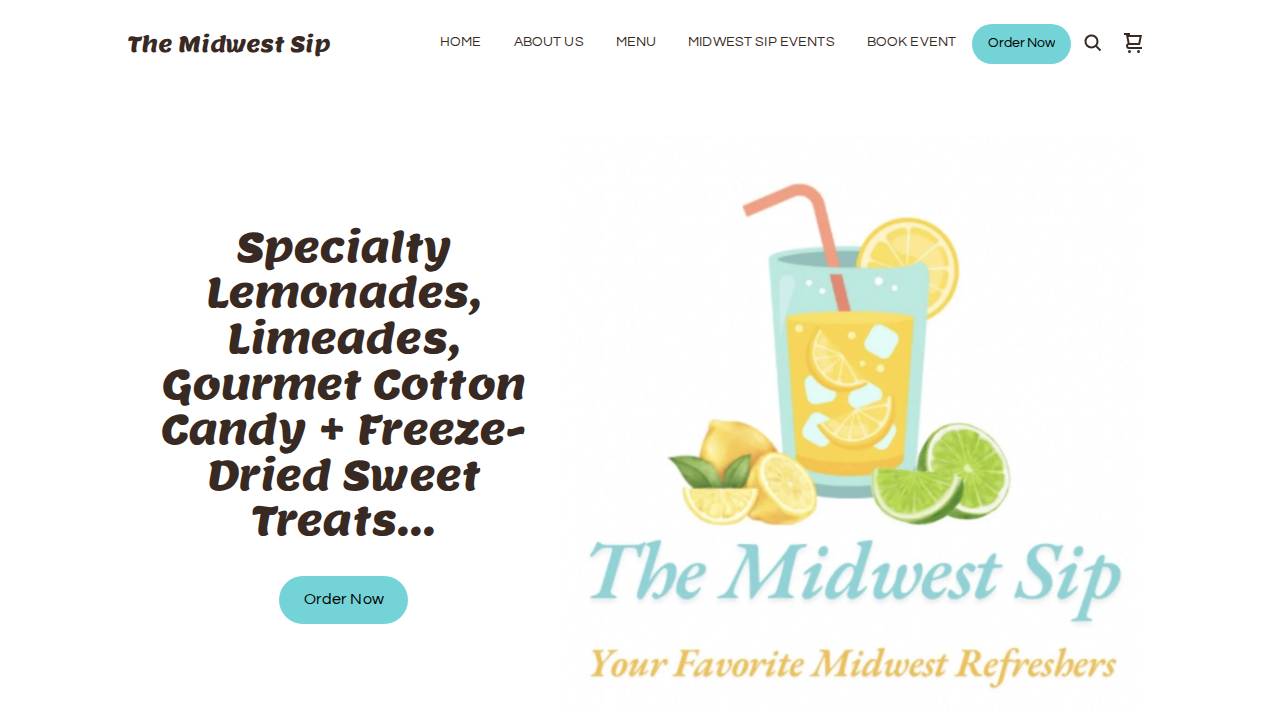The Midwest Sip website screenshot