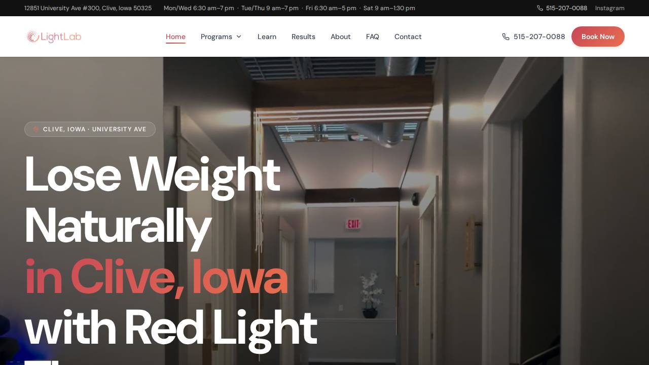 Lightlab Clive website screenshot