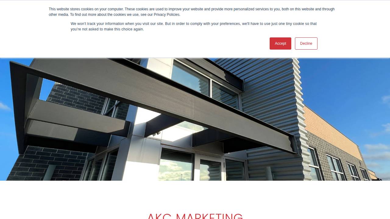 Akc Marketing And Consulting Inc. website screenshot