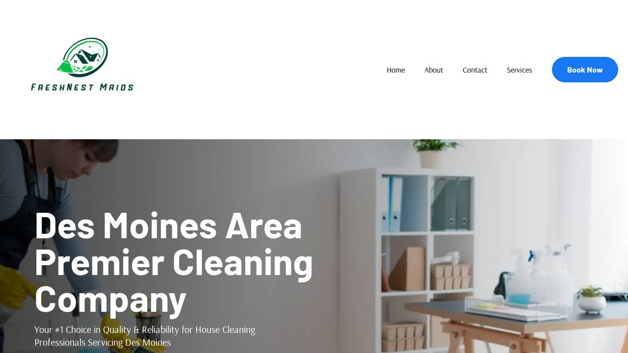 Fresh Nest Co. LLC website screenshot