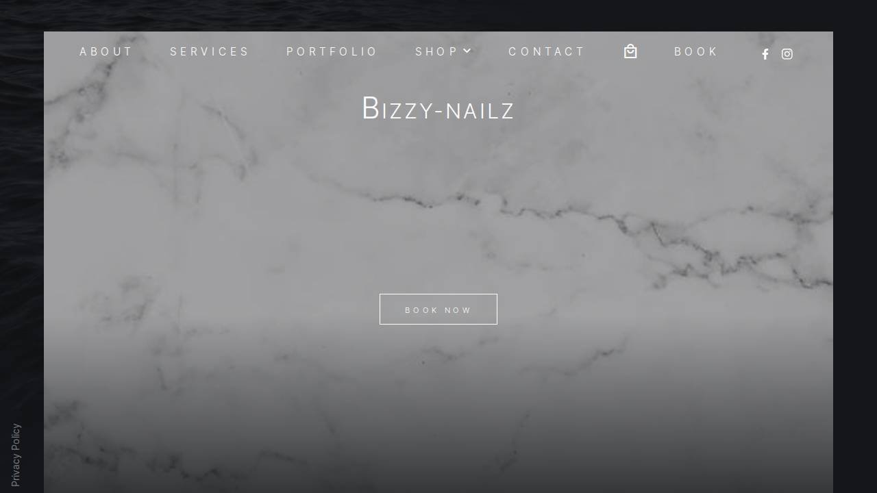 Nailz With Izz LLC website screenshot