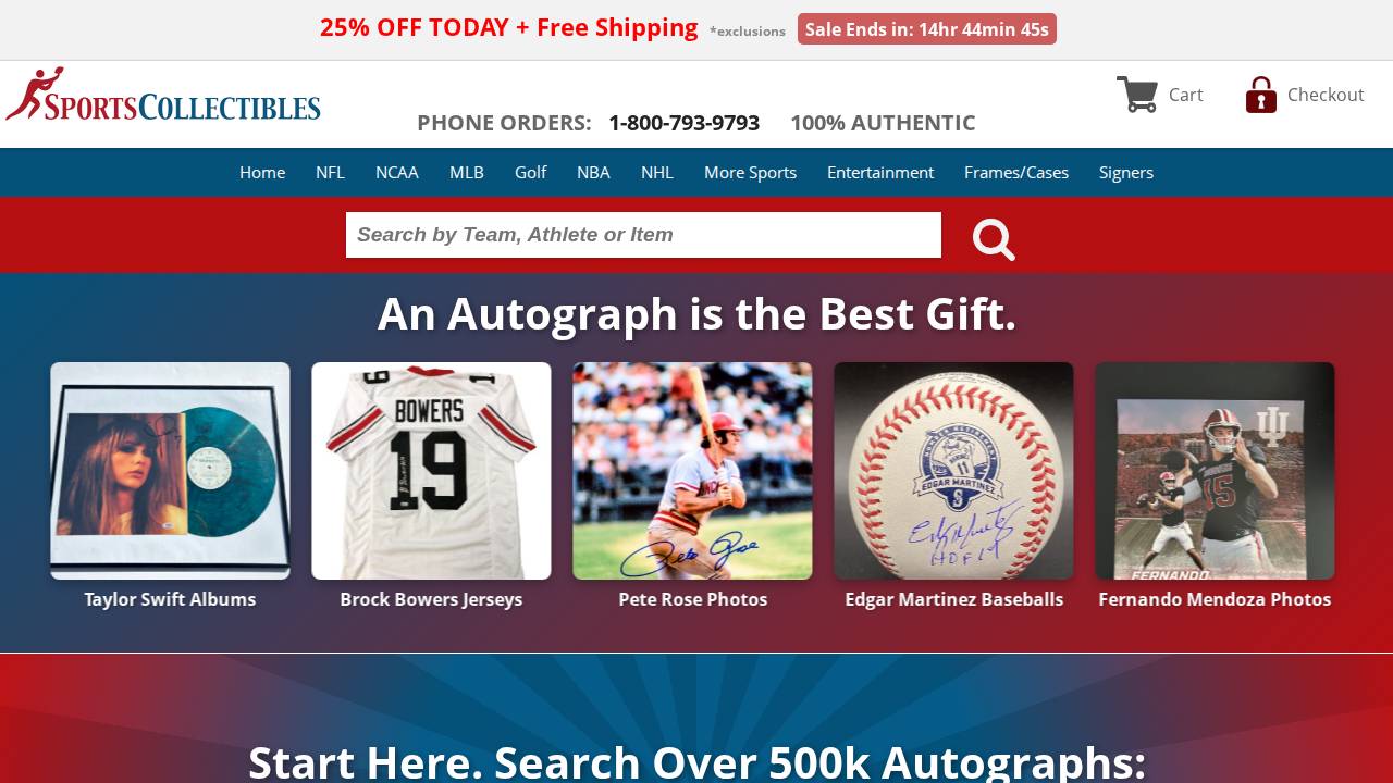 Jgsportscardcollectors website screenshot