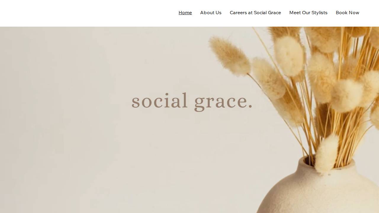 Social Grace website screenshot