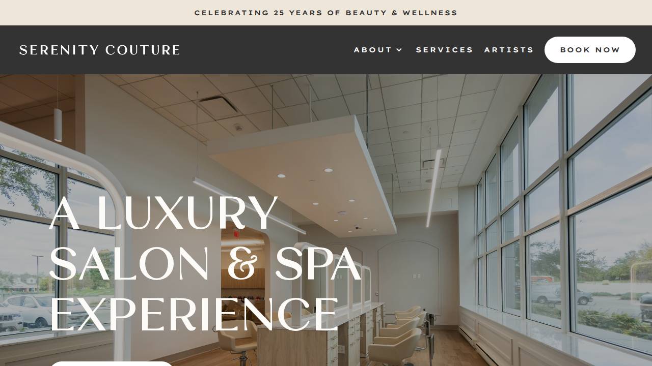 G's Serenitees website screenshot