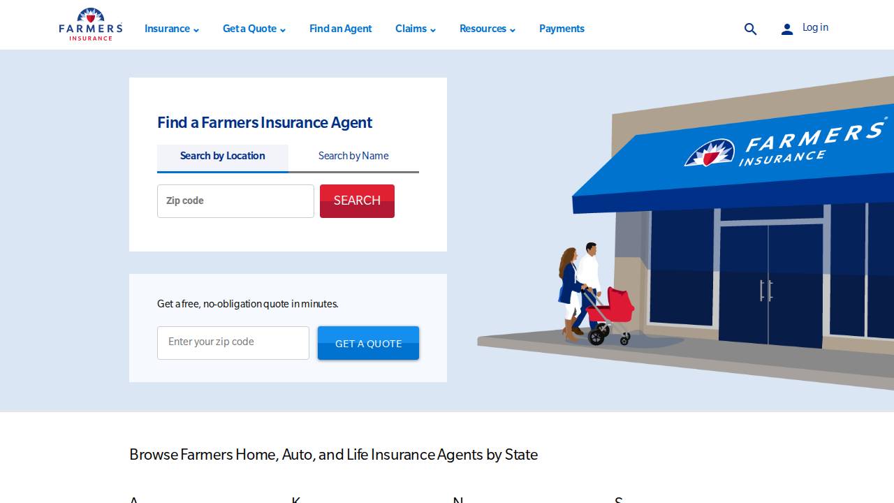 Jocelyn Severin Insurance Agency LLC website screenshot